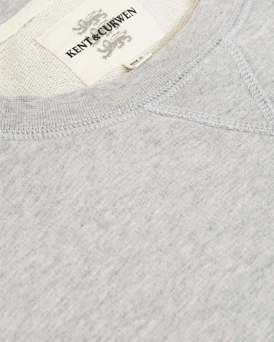 Herren | Pullover | Kent & Curwen | Rose Embroidered Sweatshirt Grey