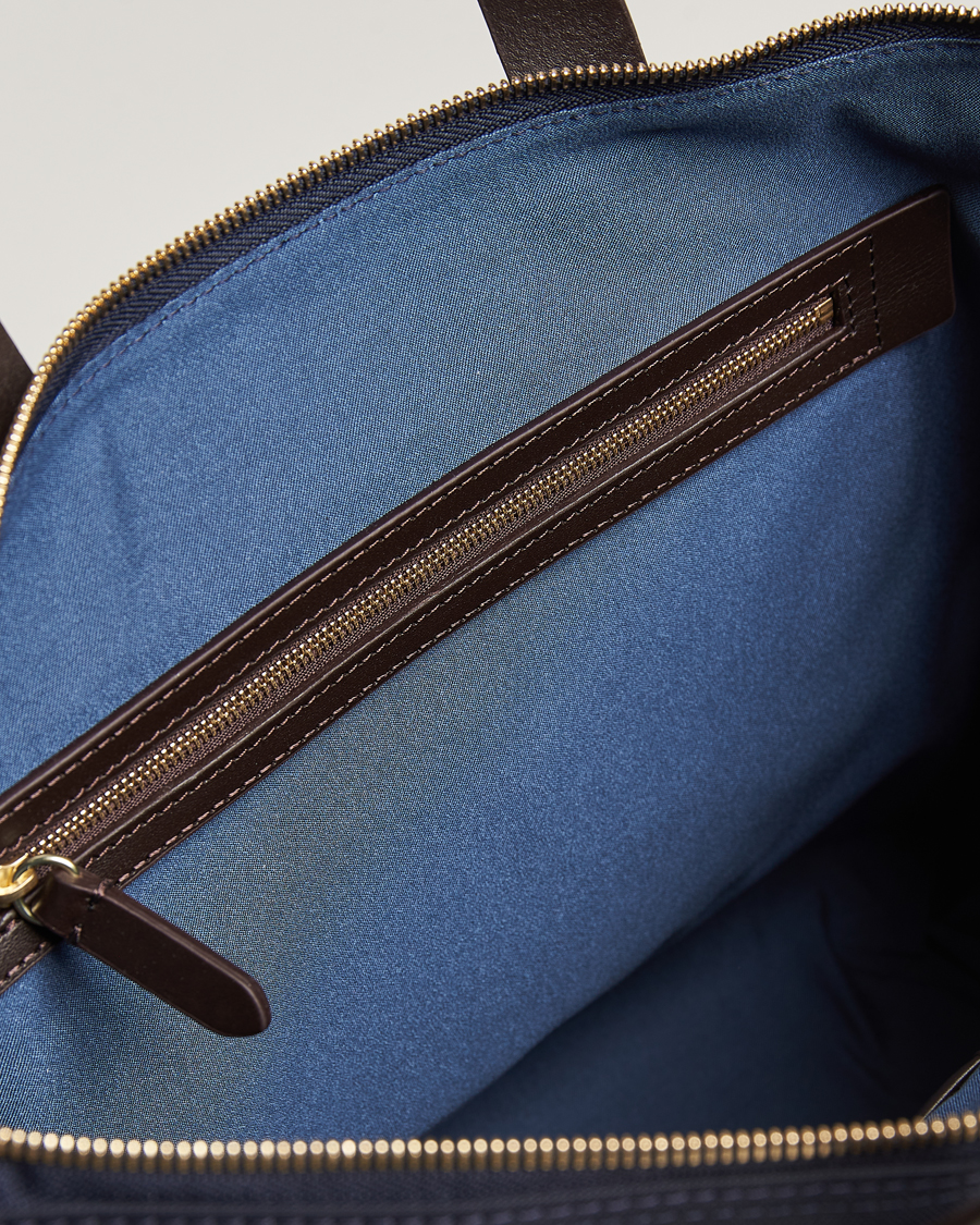 Herren | Taschen | Mismo | MismoM/S Canvas Slim BriefNavy/Dark Brown