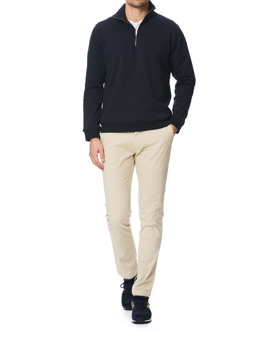 Herren | Pullover | Norse Projects | Fjord Coolmax Half Zip Sweat Dark Navy