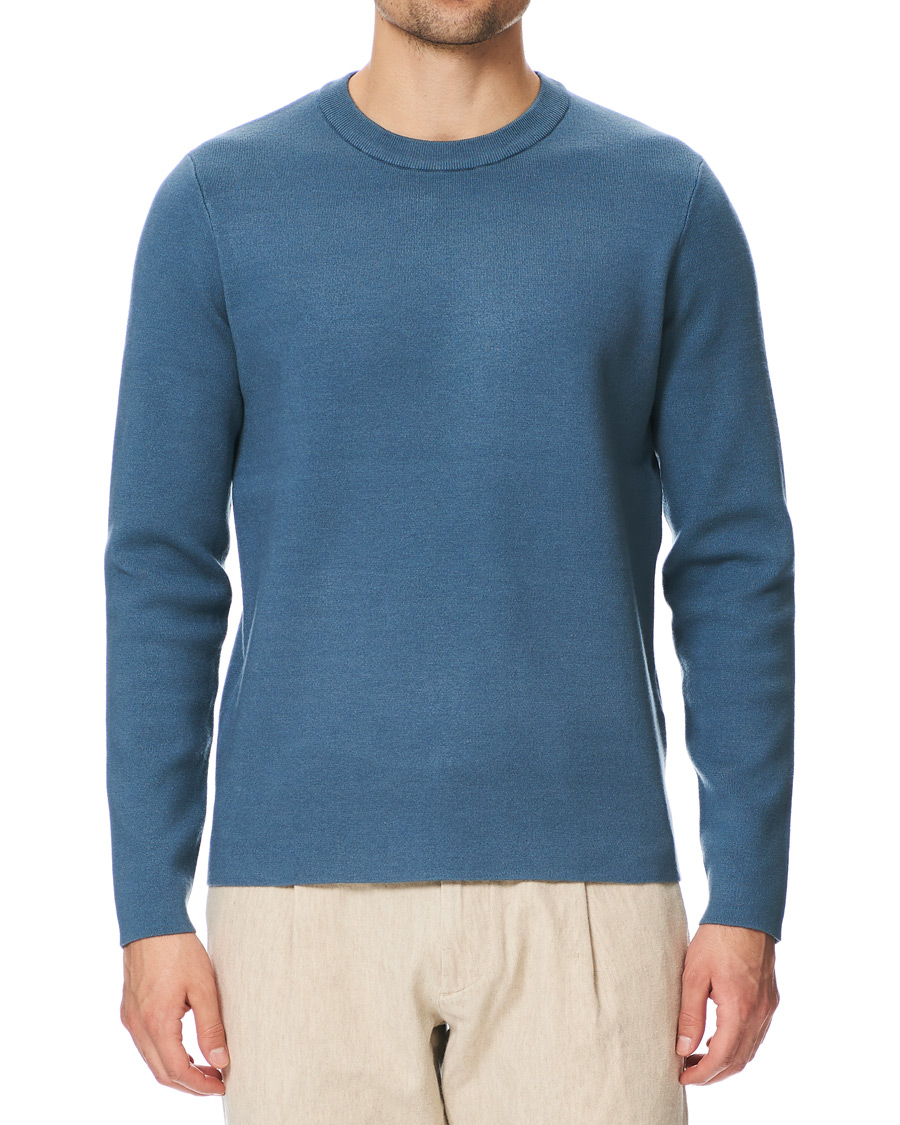 Herren | Pullover | Samsøe Samsøe | Samsøe & Samsøe Gunan Soft Crew Neck Blue Mirage