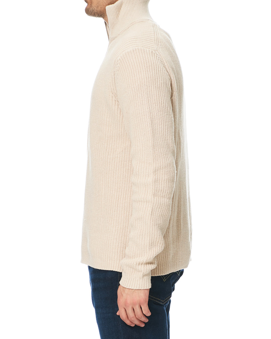 Herren | Pullover | Samsøe Samsøe | Samsøe & Samsøe Trani Half Zip Sweater Pumice