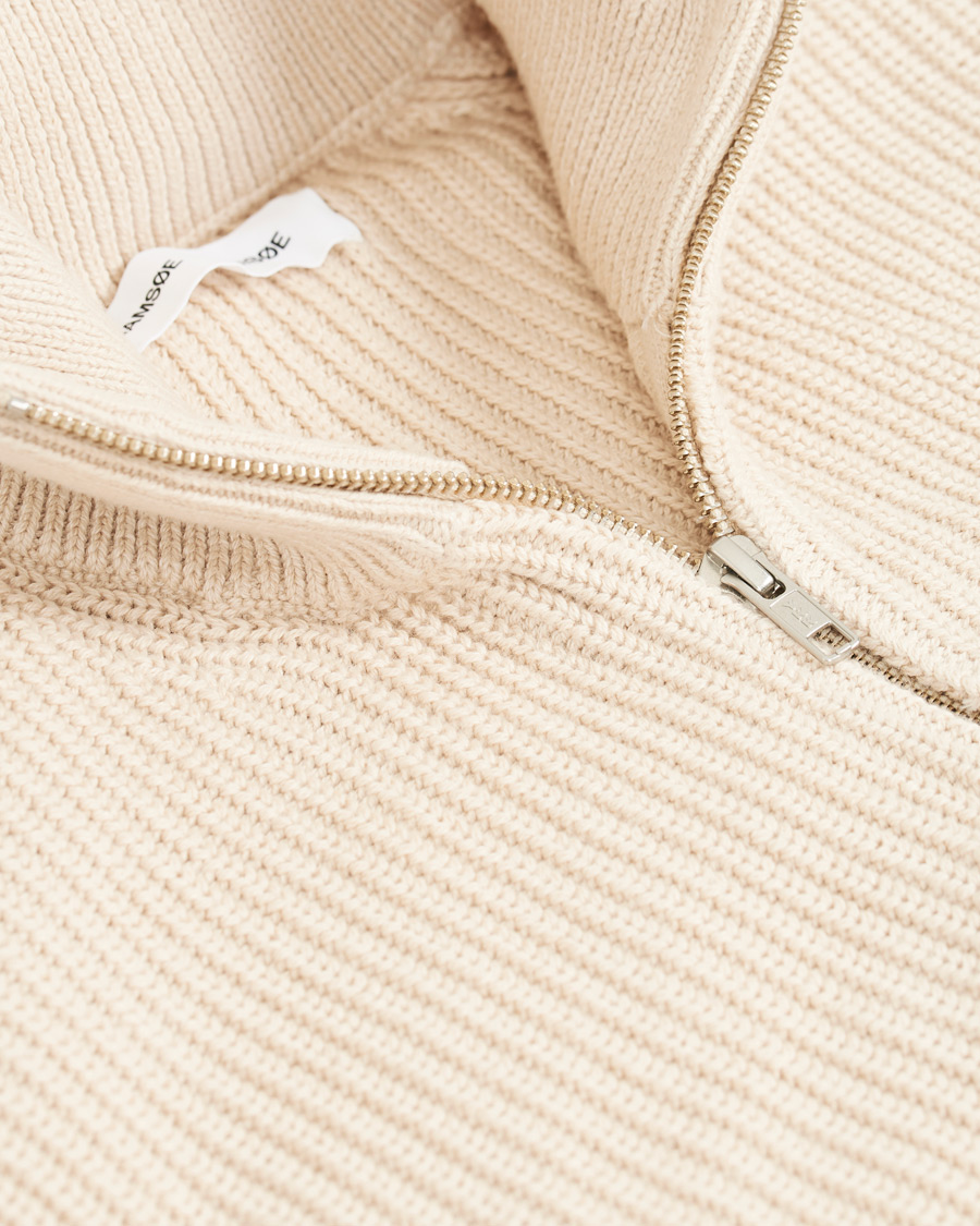 Herren | Pullover | Samsøe Samsøe | Samsøe & Samsøe Trani Half Zip Sweater Pumice