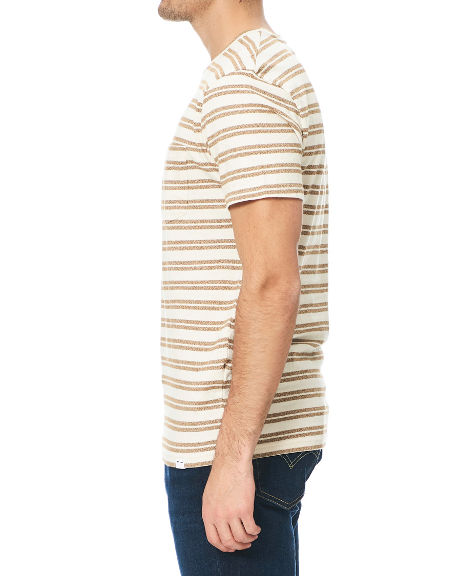 Herren | T-Shirts | Samsøe Samsøe | Samsøe & Samsøe Carpo Striped Short Sleeve Tee Monks Robe