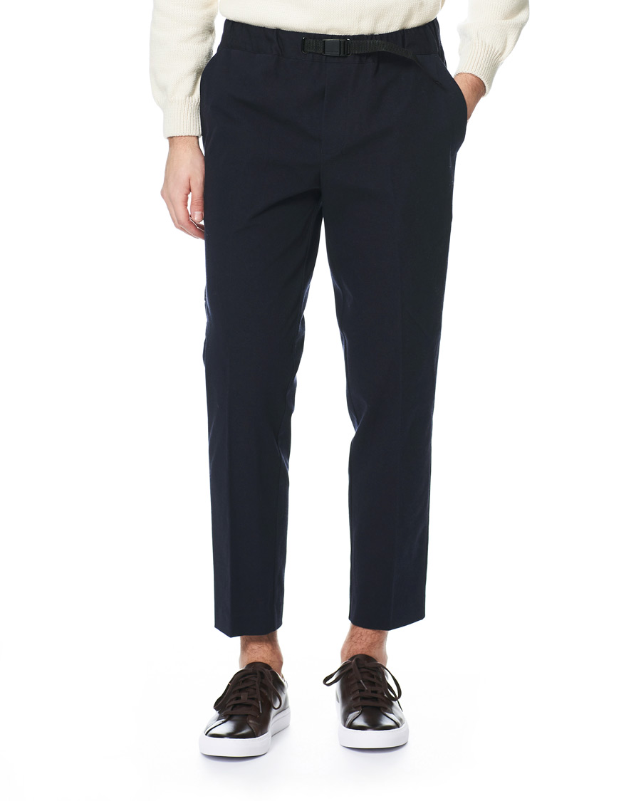 Herren | Hosen | Samsøe Samsøe | Samsøe & Samsøe Agnar Cropped Cotton Trousers Night Sky