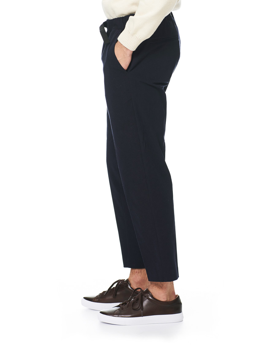 Herren | Hosen | Samsøe Samsøe | Samsøe & Samsøe Agnar Cropped Cotton Trousers Night Sky
