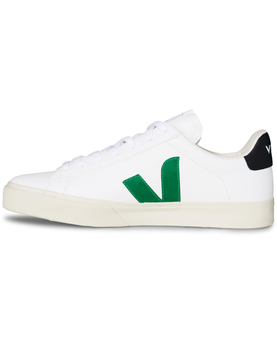 Herren | Veja Campo Sneaker Extra White/Emeraude Black | Veja | Campo Sneaker Extra White/Emeraude Black