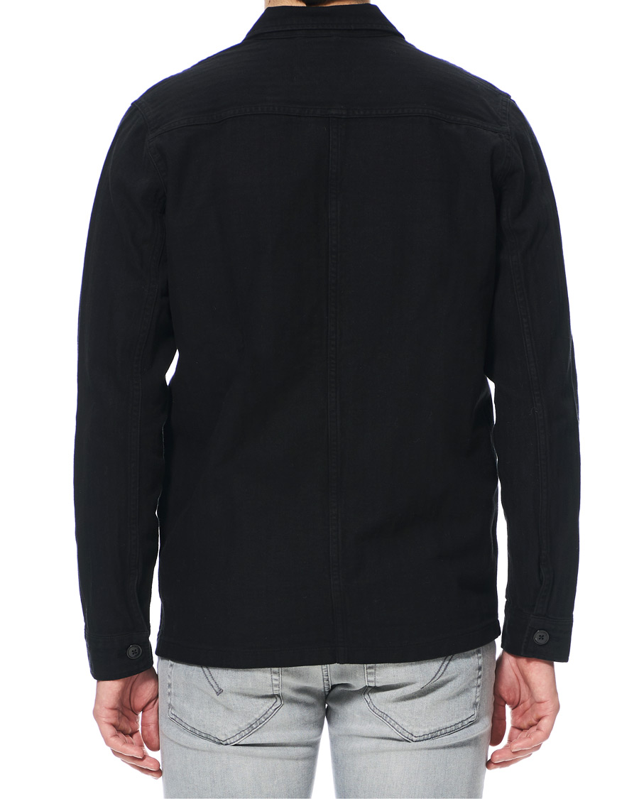 Herren | Hemden | A Day's March | Original Herringbone Overshirt Black