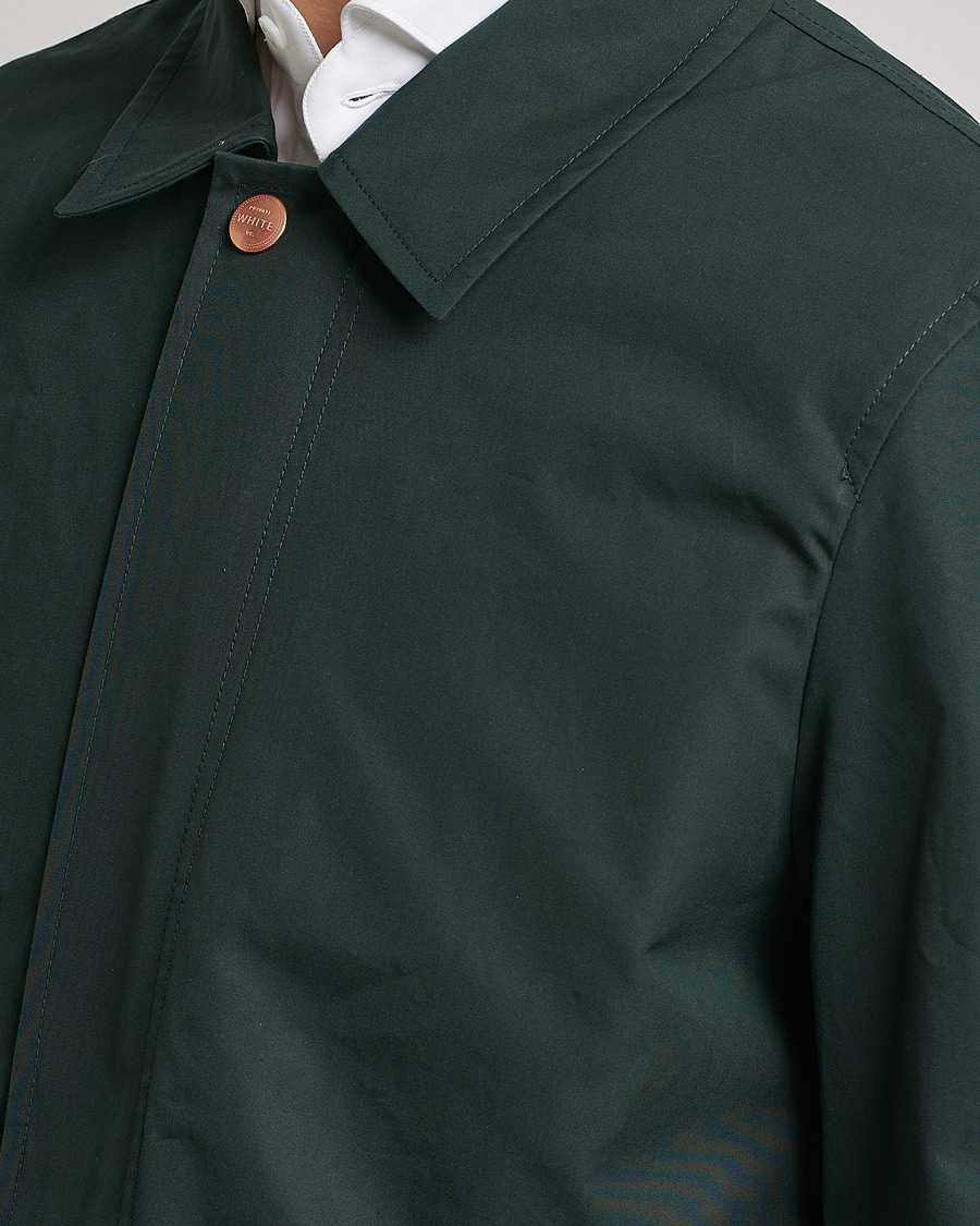 Herren | Jacken | Private White V.C. | Unlined Cotton Ventile Mac Coat 3.0 Racing Green
