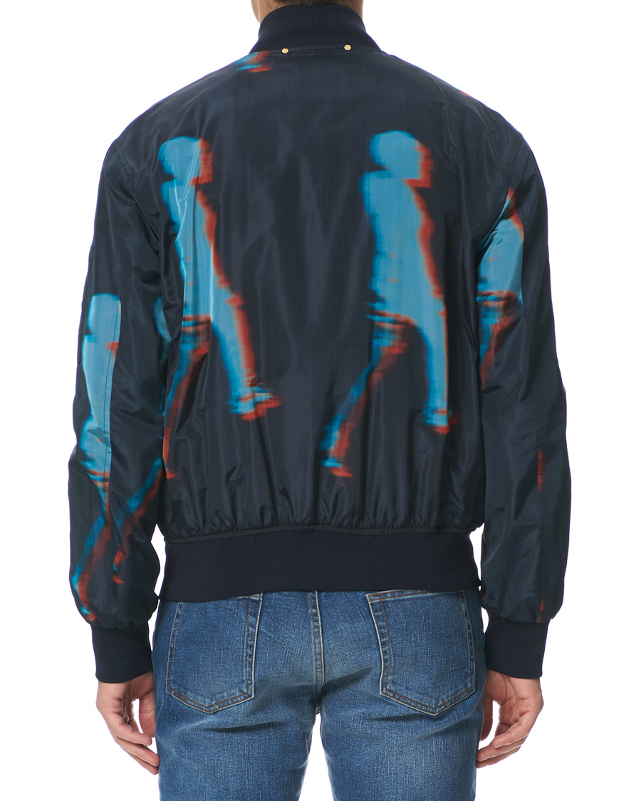 Herren | Jacken | Paul Smith | Heating Map Poly/Silk Bomber Jacket Print