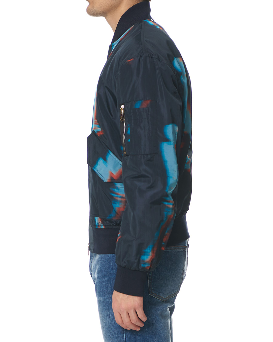 Herren | Jacken | Paul Smith | Heating Map Poly/Silk Bomber Jacket Print