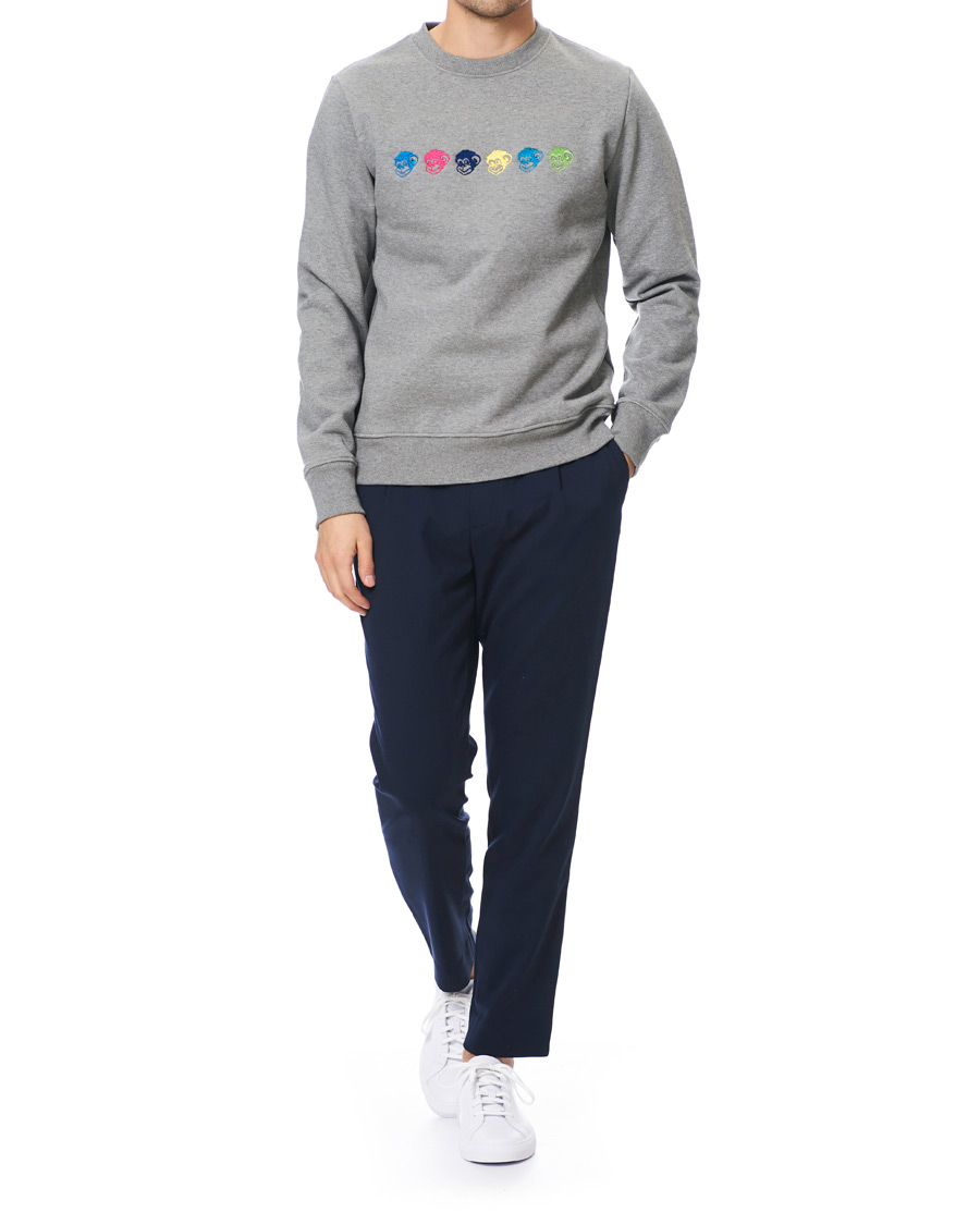 Herren | Pullover | PS Paul Smith | Monkeys Sweatshirt Grey Melange