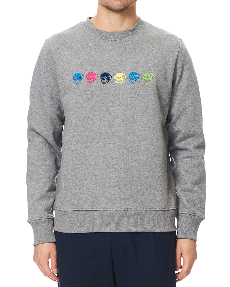 Herren | Pullover | PS Paul Smith | Monkeys Sweatshirt Grey Melange