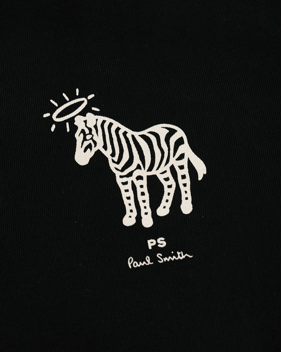 Herren | Pullover | PS Paul Smith | Organic Cotton Halo Zebra Sweatshirt Black