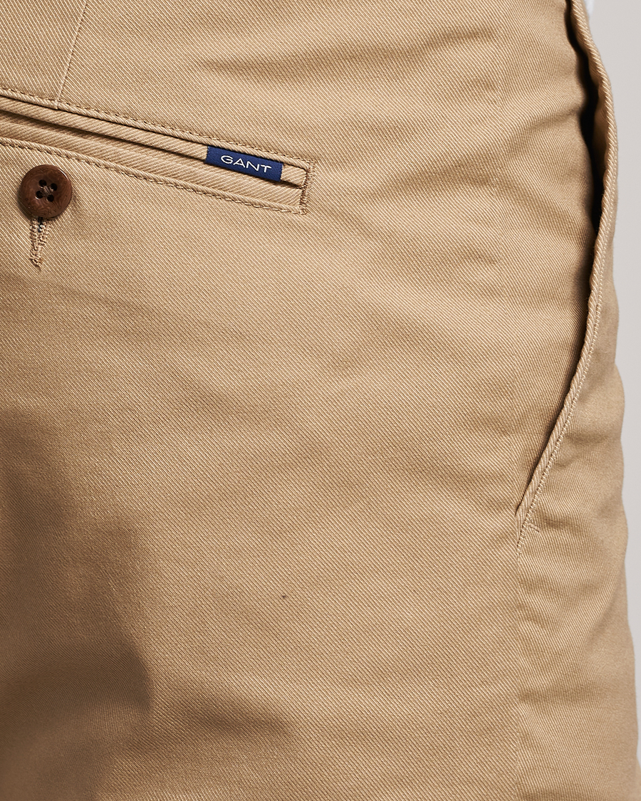 Herren | Hosen | GANT | Slim Fit Tech Prep Chino Dark Khaki