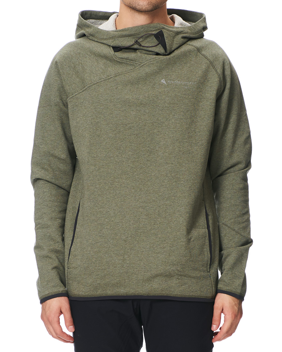 Herren | Pullover | Klättermusen | Falen Hooded Sweatshirt Dusty Green