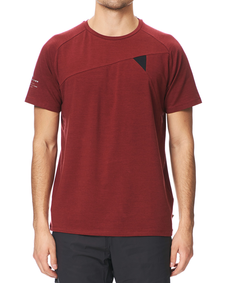 Herren | T-Shirts | Klättermusen | Fafne Active Baselayer Tee Burnt Russet