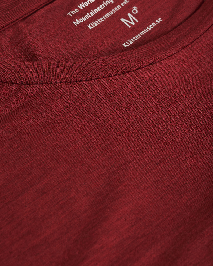 Herren | T-Shirts | Klättermusen | Fafne Active Baselayer Tee Burnt Russet