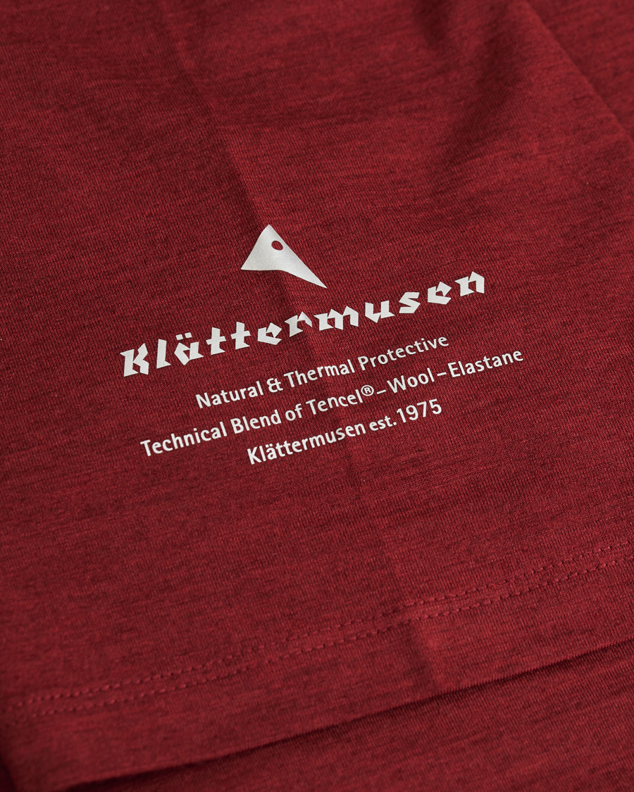 Herren | T-Shirts | Klättermusen | Fafne Active Baselayer Tee Burnt Russet
