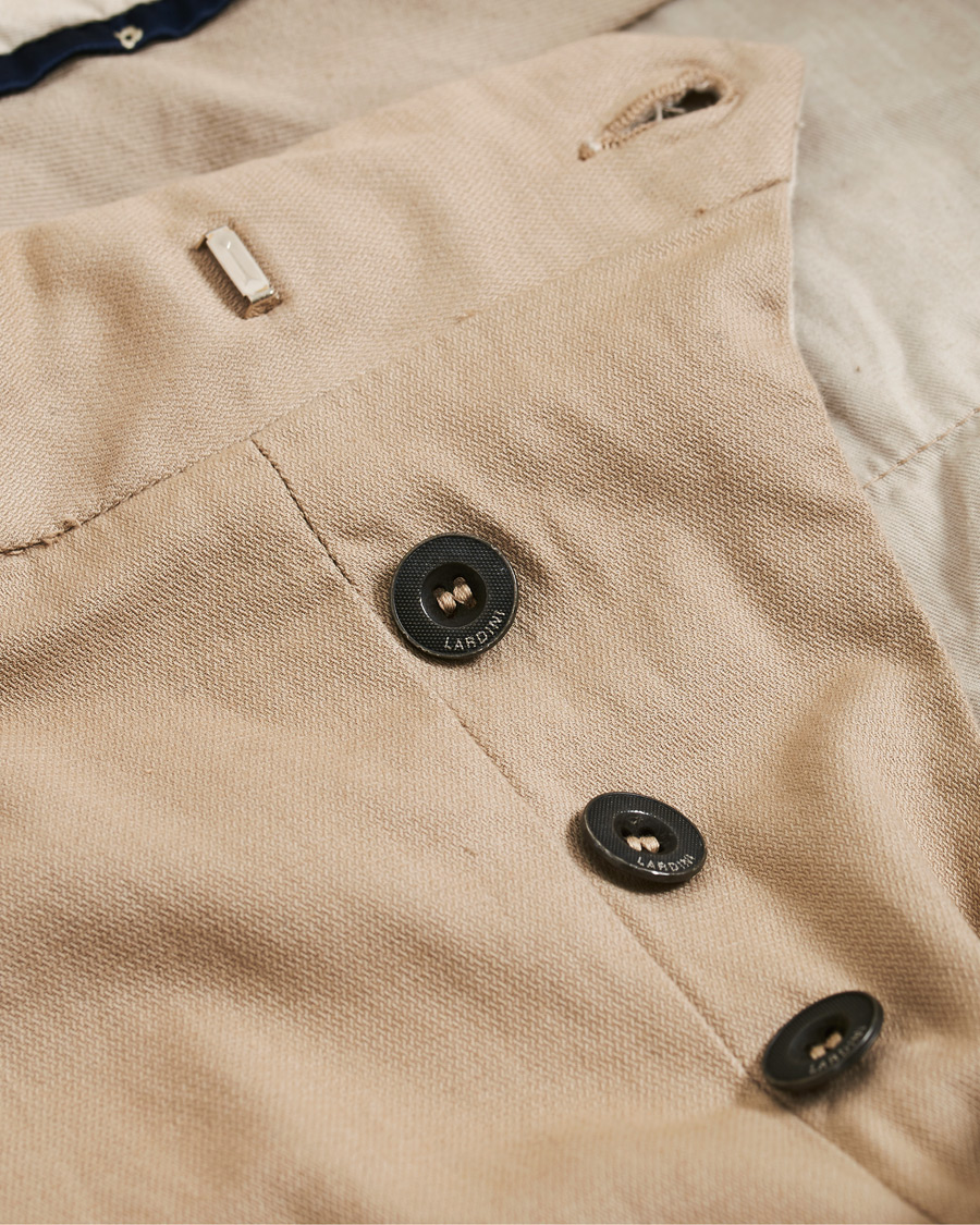 Herren | Hosen | Lardini | Luxor Double Pleated Cotton Trousers Beige