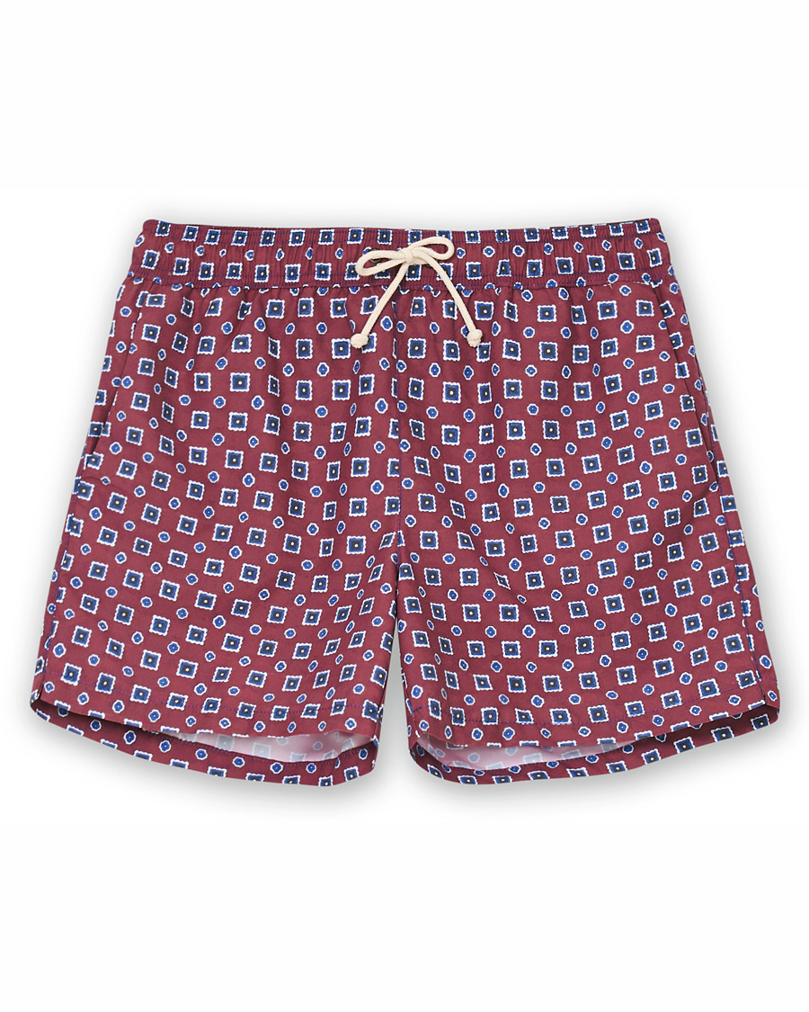 Herren | Badehosen | Ripa Ripa | Scirocco Printed Swimshorts Red