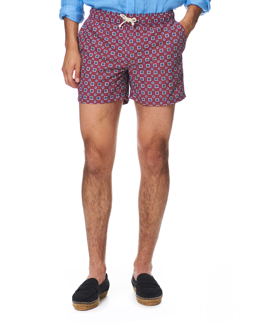 Herren | Badehosen | Ripa Ripa | Scirocco Printed Swimshorts Red