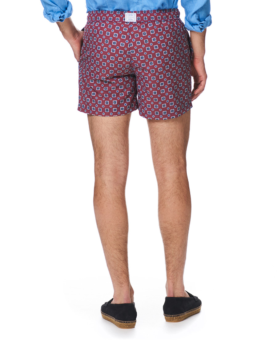 Herren | Badehosen | Ripa Ripa | Scirocco Printed Swimshorts Red