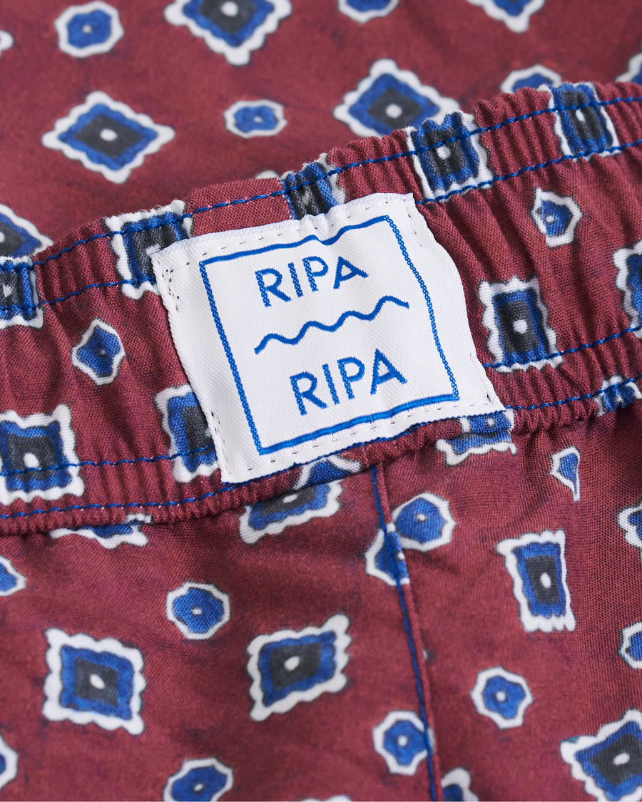 Herren | Badehosen | Ripa Ripa | Scirocco Printed Swimshorts Red