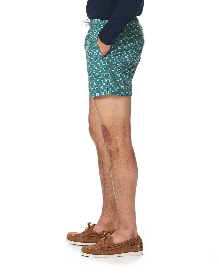 Herren | Badehosen | Ripa Ripa | Scirocco Printed Swim Shorts Green