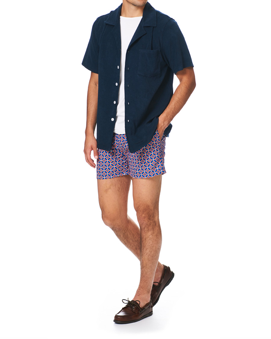 Herren | Badehosen | Ripa Ripa | Levante Printed Swimshorts Red/Blue