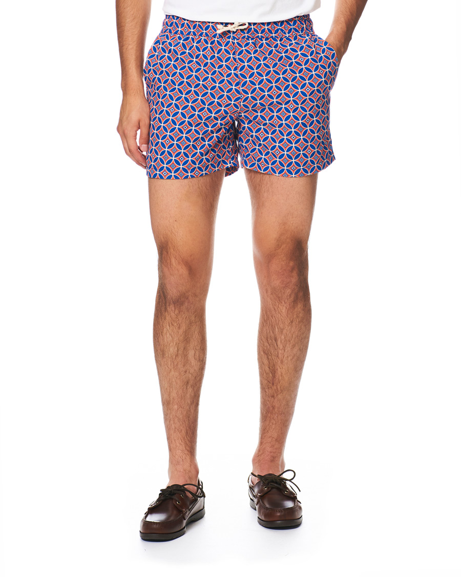 Herren | Badehosen | Ripa Ripa | Levante Printed Swimshorts Red/Blue