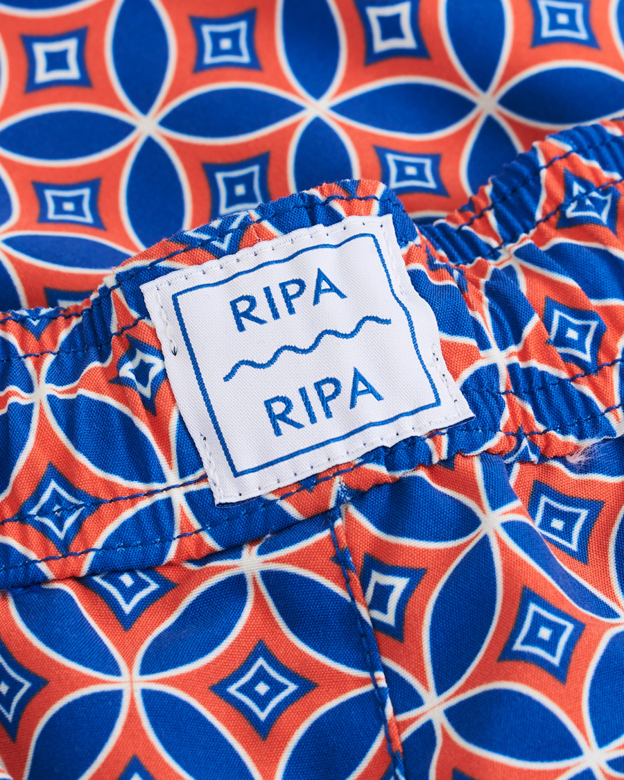 Herren | Badehosen | Ripa Ripa | Levante Printed Swimshorts Red/Blue