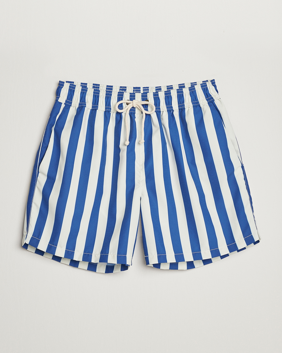 Herren | Badehosen | Ripa Ripa | Paraggi Striped Swimshorts Blue/White