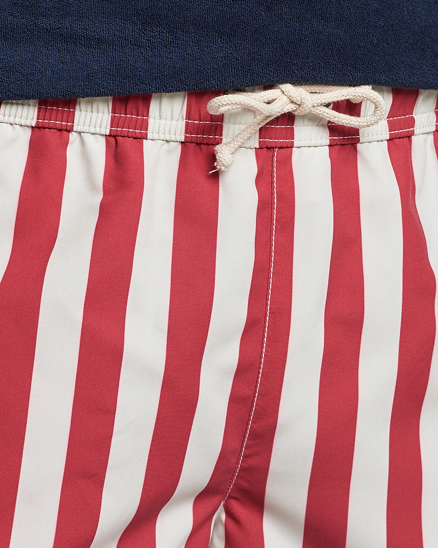 Herren | Badehosen | Ripa Ripa | Paraggi Striped Swimshorts Red/White
