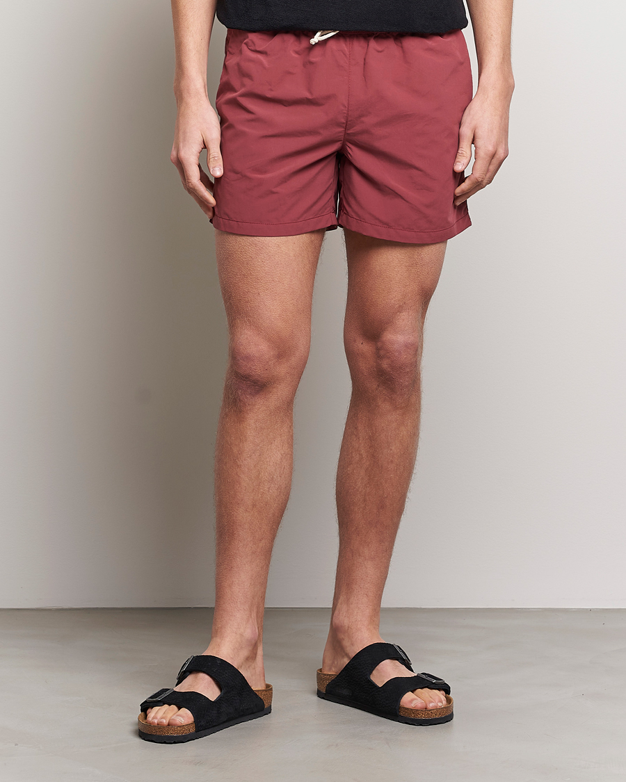 Herren | Italian Department | Ripa Ripa | Plain Swimshorts Soft Red