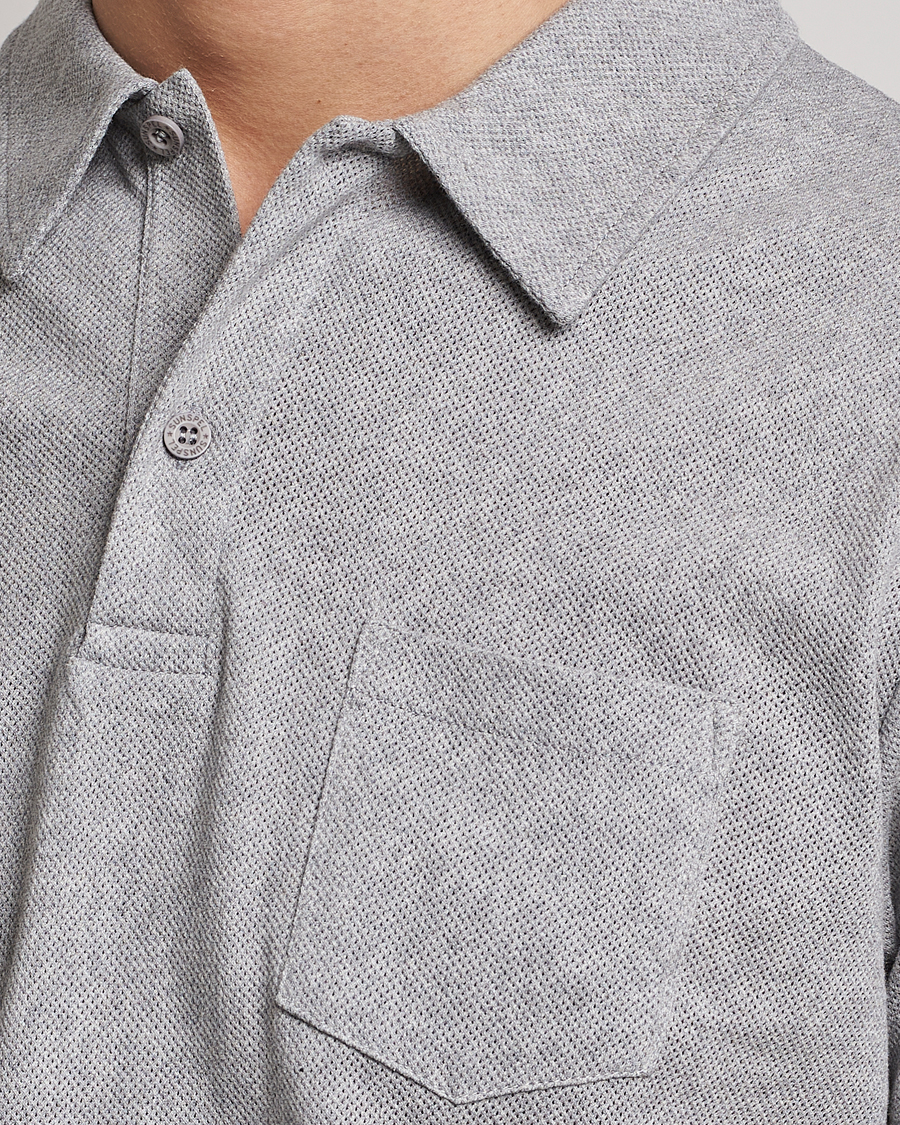 Herren | Poloshirts | Sunspel | Riviera Polo Shirt Grey Melange