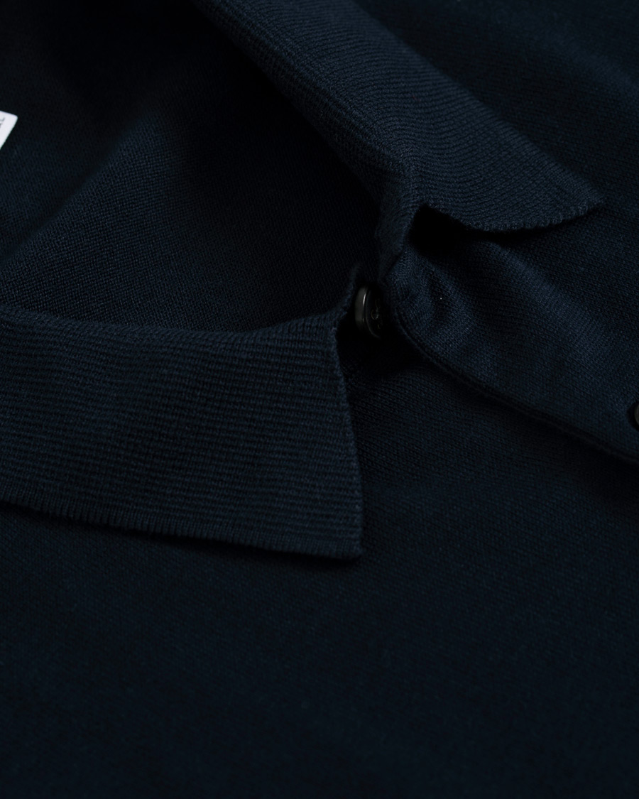 Herren | Hemden | Sunspel | Short Sleeve Sea Island Cotton Shirt Light Navy