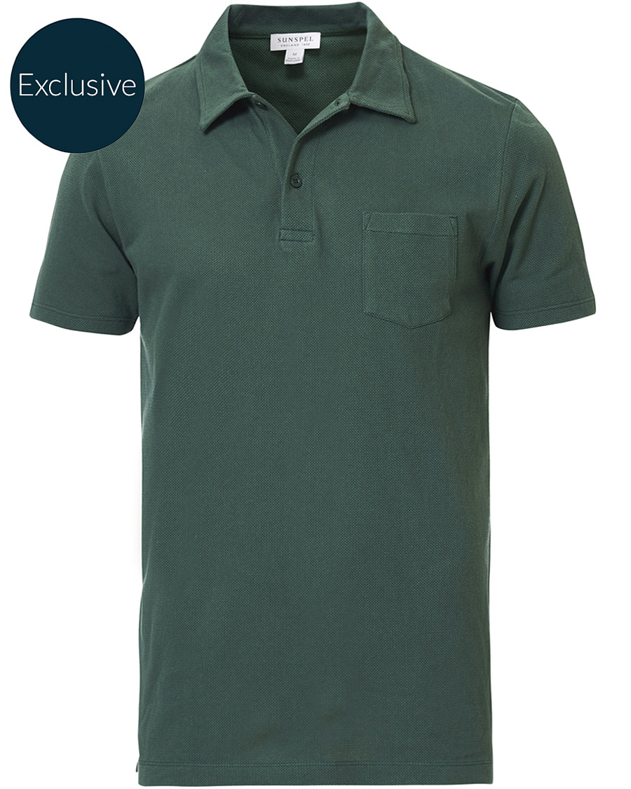 Herren | Poloshirts | Sunspel | Riviera Polo Shirt Racing Green