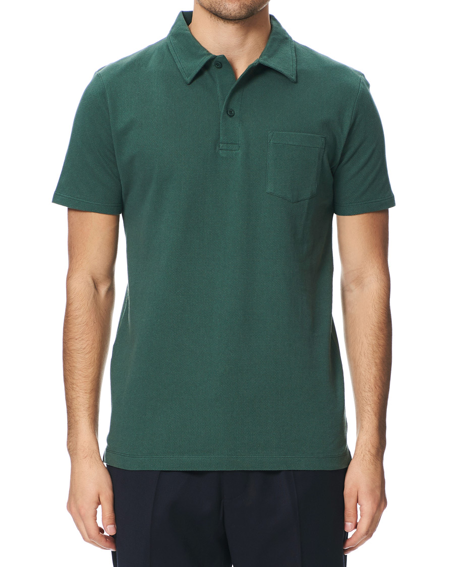 Herren | Poloshirts | Sunspel | Riviera Polo Shirt Racing Green