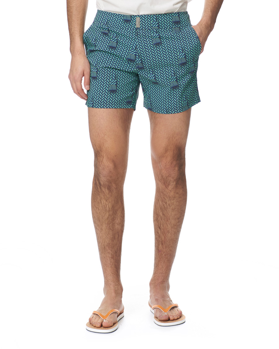 Herren | Badehosen | Vilebrequin | Merise Superflex Maharadjah Swim Shorts Bleu Batik