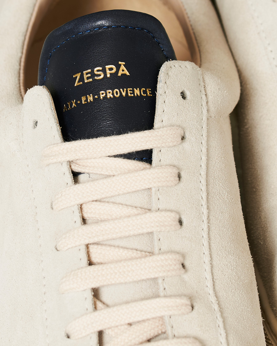 Herren | Zespà ZSP4 HGH Suede Sneakers Off White/Navy | Zespà | ZSP4 HGH Suede Sneakers Off White/Navy