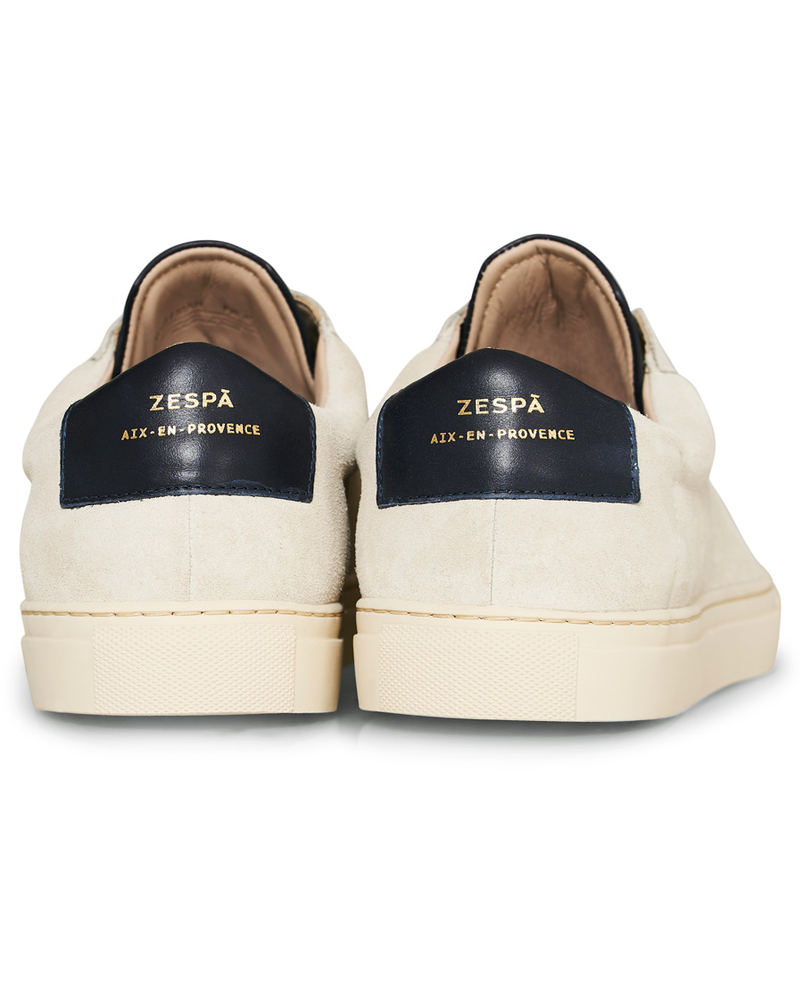 Herren | Zespà ZSP4 HGH Suede Sneakers Off White/Navy | Zespà | ZSP4 HGH Suede Sneakers Off White/Navy