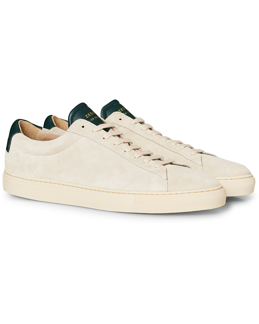 Herren | Zespà ZSP4 HGH Suede Sneakers Off White/Sapin | Zespà | ZSP4 HGH Suede Sneakers Off White/Sapin