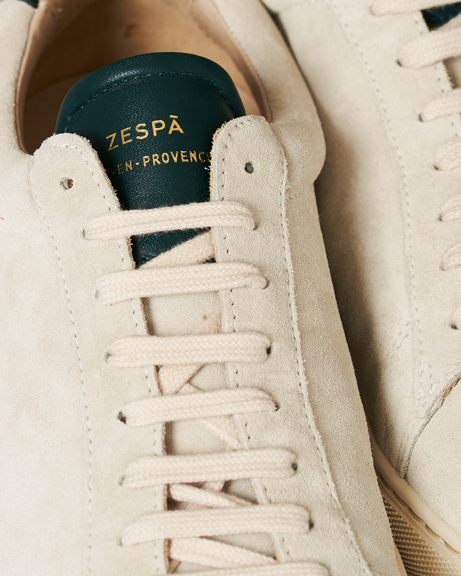 Herren | Zespà ZSP4 HGH Suede Sneakers Off White/Sapin | Zespà | ZSP4 HGH Suede Sneakers Off White/Sapin