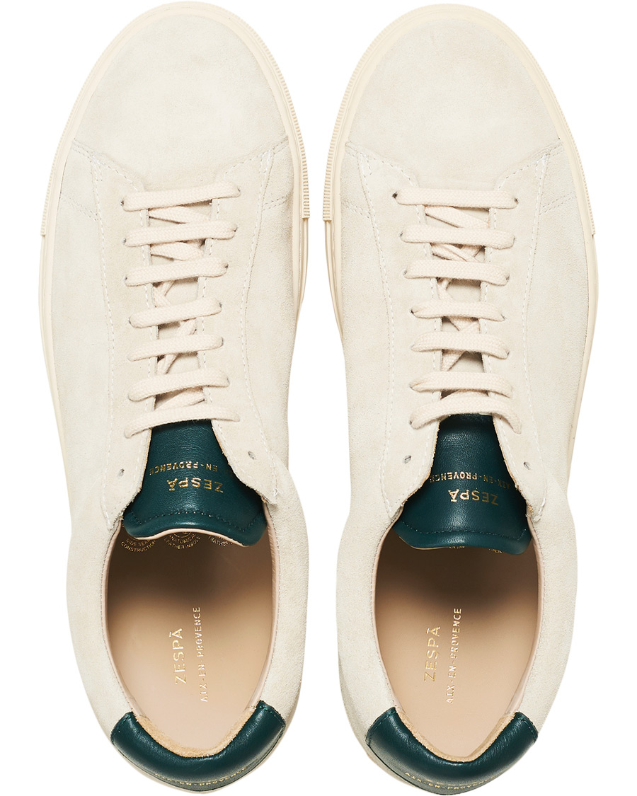 Herren | Zespà ZSP4 HGH Suede Sneakers Off White/Sapin | Zespà | ZSP4 HGH Suede Sneakers Off White/Sapin