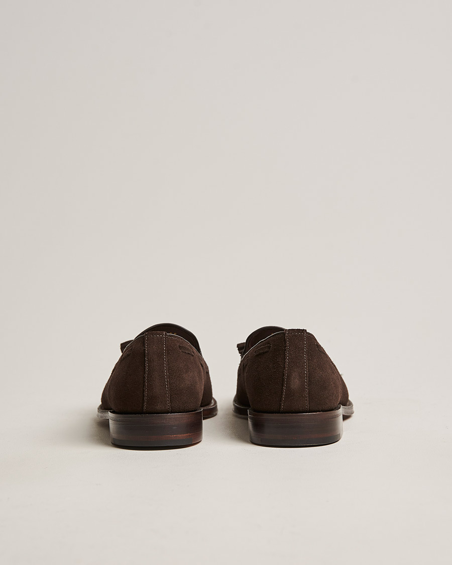Herren | Loafer | Loake 1880 | Russell Tassel Loafer Chocolate Brown Suede