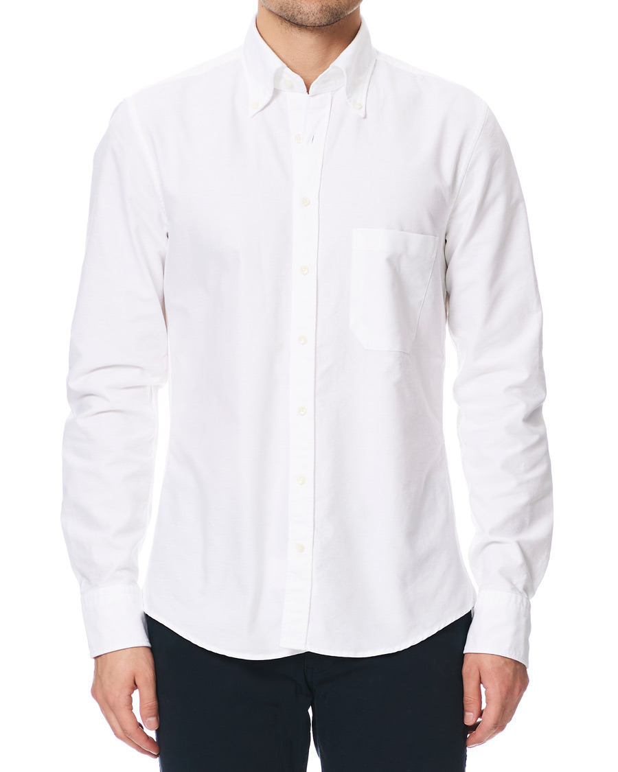 Herren | Hemden | Stenströms | Slimline Oxford Shirt White