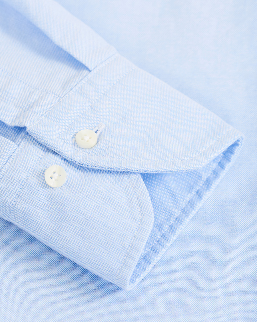 Herren | Hemden | Stenströms | Slimline Oxford Shirt Light Blue