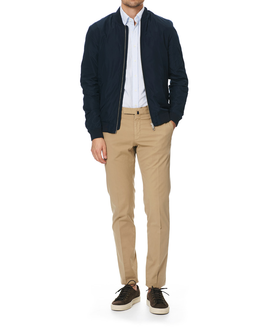 Herren | Hemden | Stenströms | Slimline Oxford Shirt Blue/White
