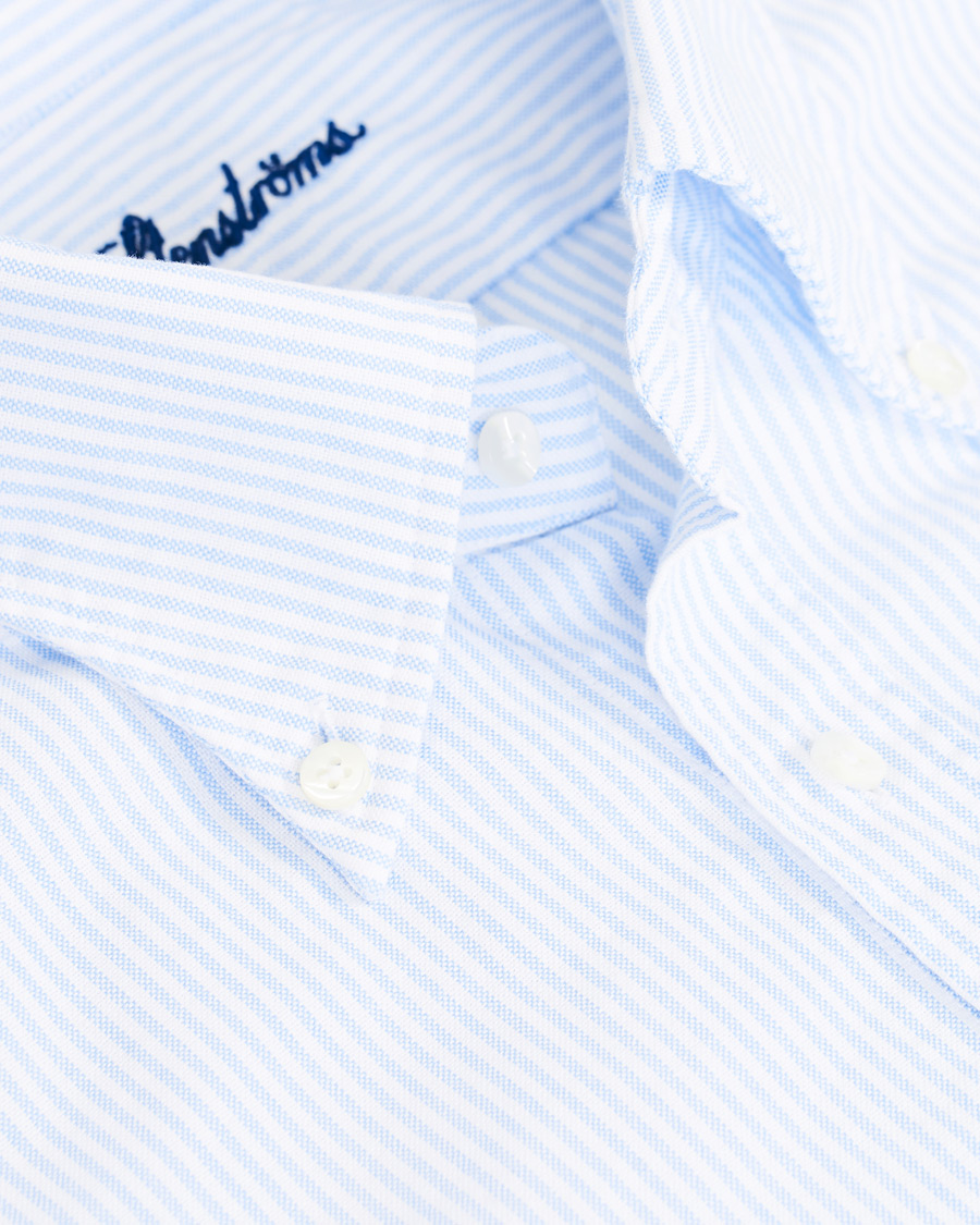 Herren | Hemden | Stenströms | Slimline Oxford Shirt Blue/White
