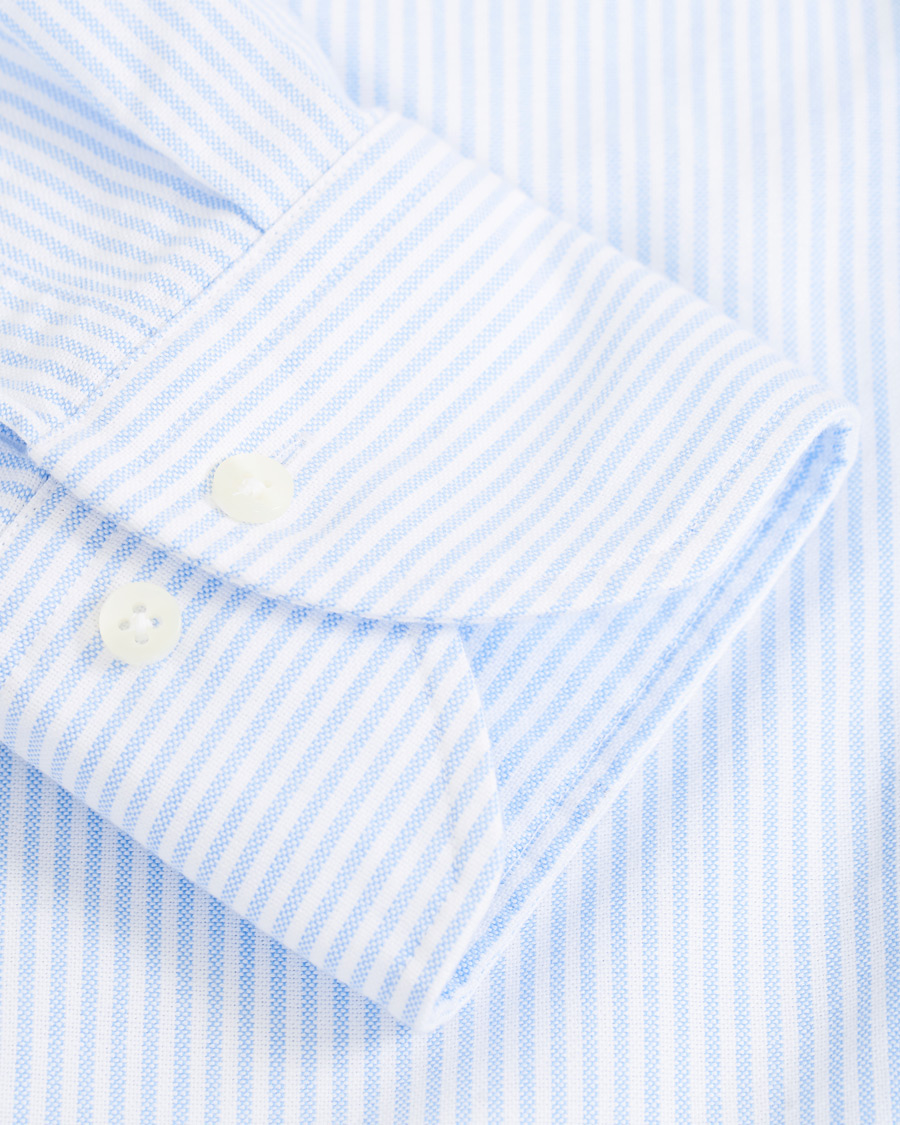 Herren | Hemden | Stenströms | Slimline Oxford Shirt Blue/White